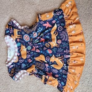 Floral fox dress top